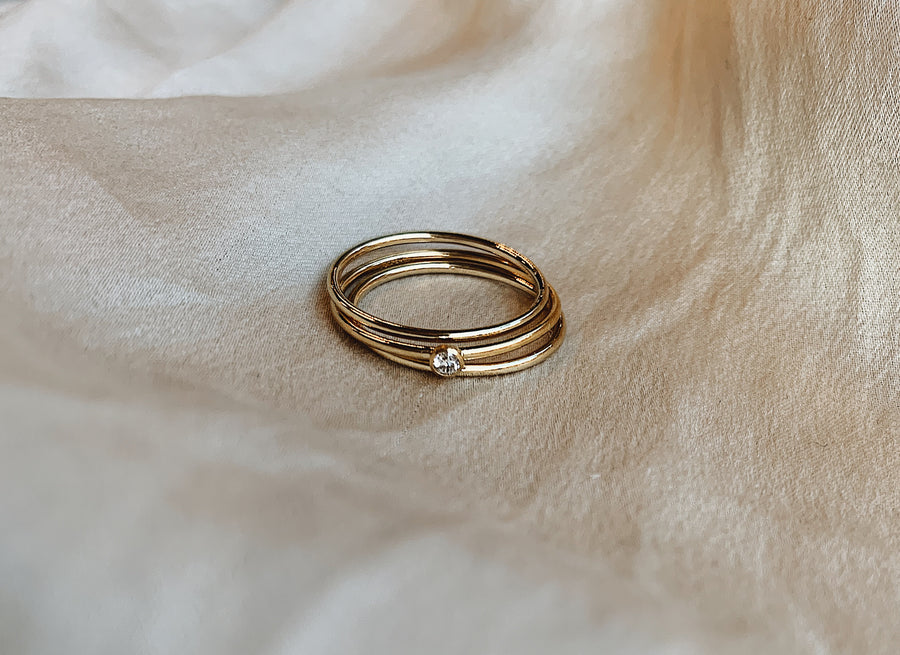 Simple Ring Stackers / Gold Fill Best Friend Rings