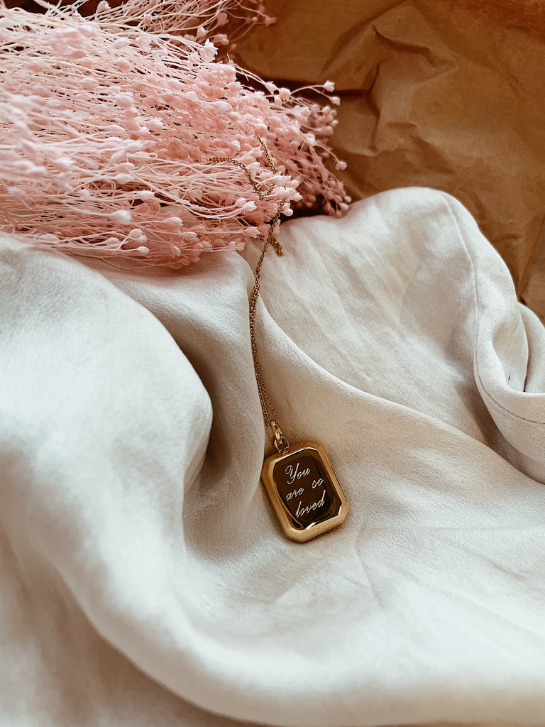 Locket You Are So Loved Rectangular Cult of Youth Jewellery