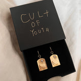 Opalite Sun and Moon Hoops