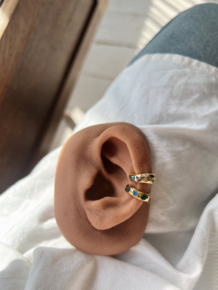 Chunky Jewelled Ear Cuff