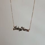 Baby Mama Nameplate Chain