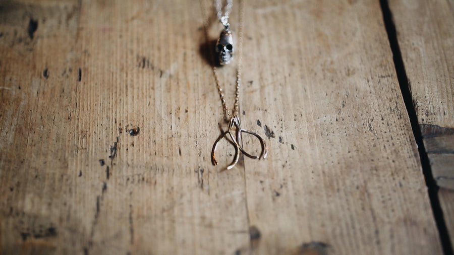 Mixed Metals Wishbone Chain