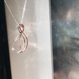 Mixed Metals Wishbone Chain