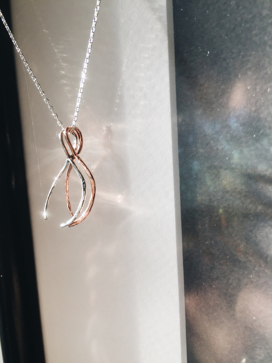 Mixed Metals Wishbone Chain