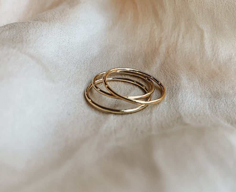 Simple Ring Stackers / Gold Fill Best Friend Rings