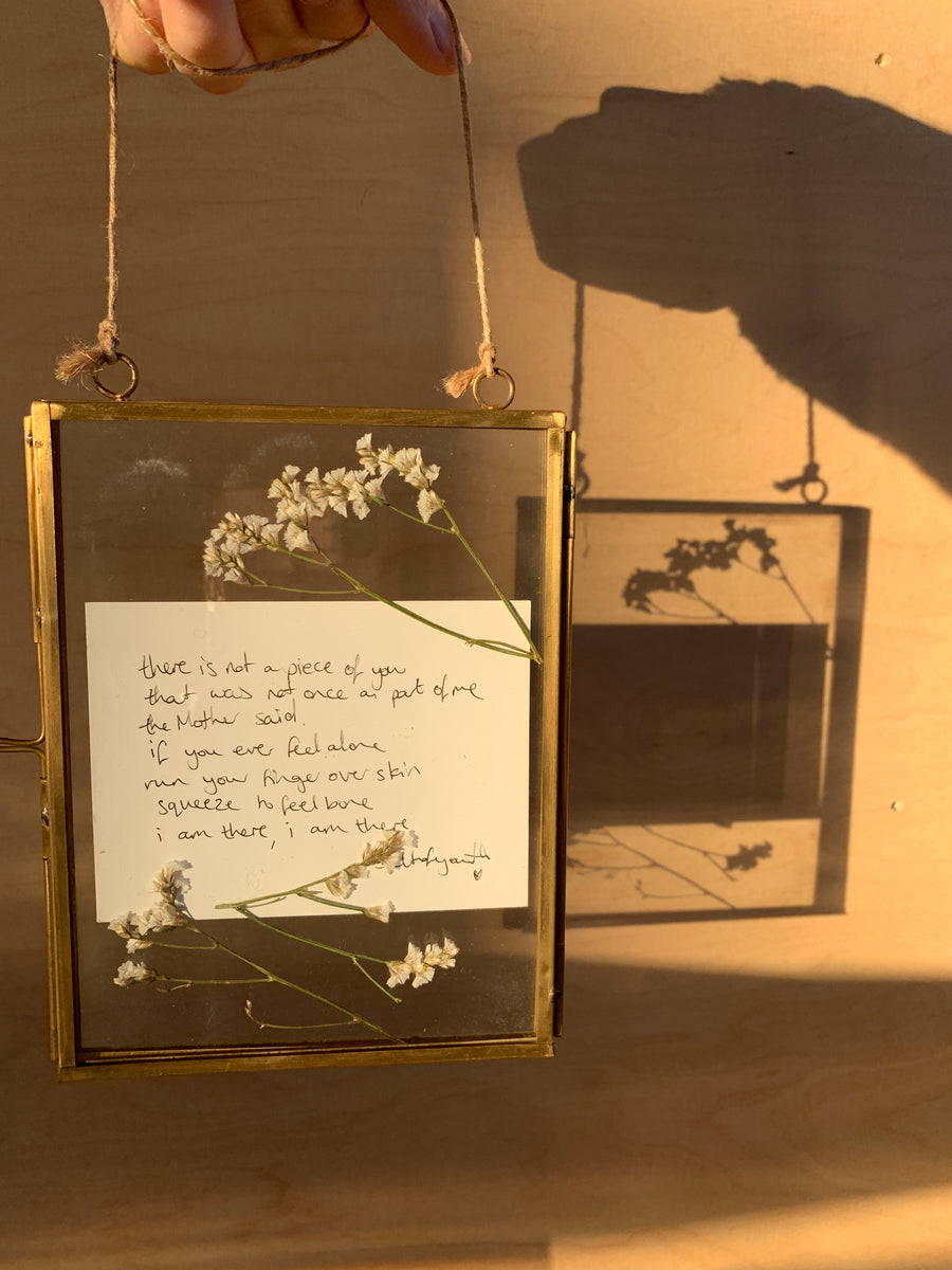 Framed Handwritten Poem