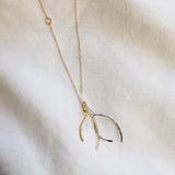 Mixed Metals Wishbone Chain