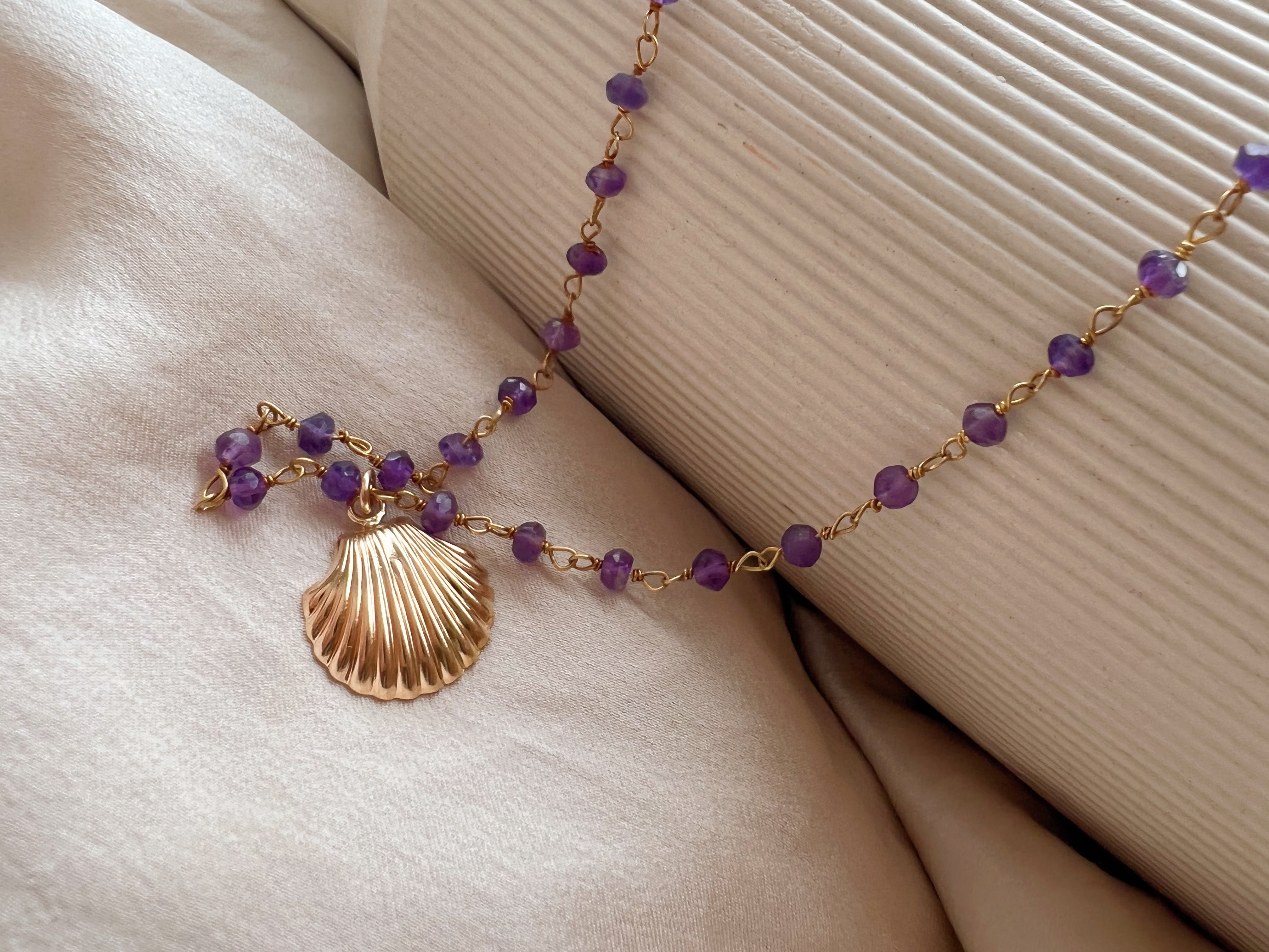 Shell Semi Precious Stone Chain