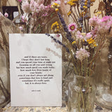Poem Art Print ~ Always Love / Type