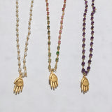 Hand On Heart Semi Precious Stone Chain